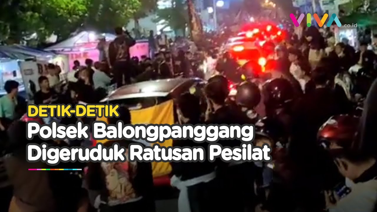 RUSUH! Polsek Balongpanggang Digeruduk Ratusan Pesilat