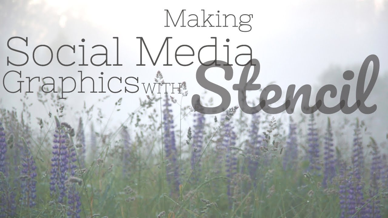 SOCIAL MEDIA GRAPHICS + GIFT SHOP TALK | Stencil Tutorial