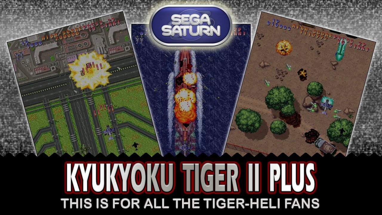 Kyukyoku Tiger II Plus - a vertical scroller on the Sega Saturn running on the MiSTer FPGA