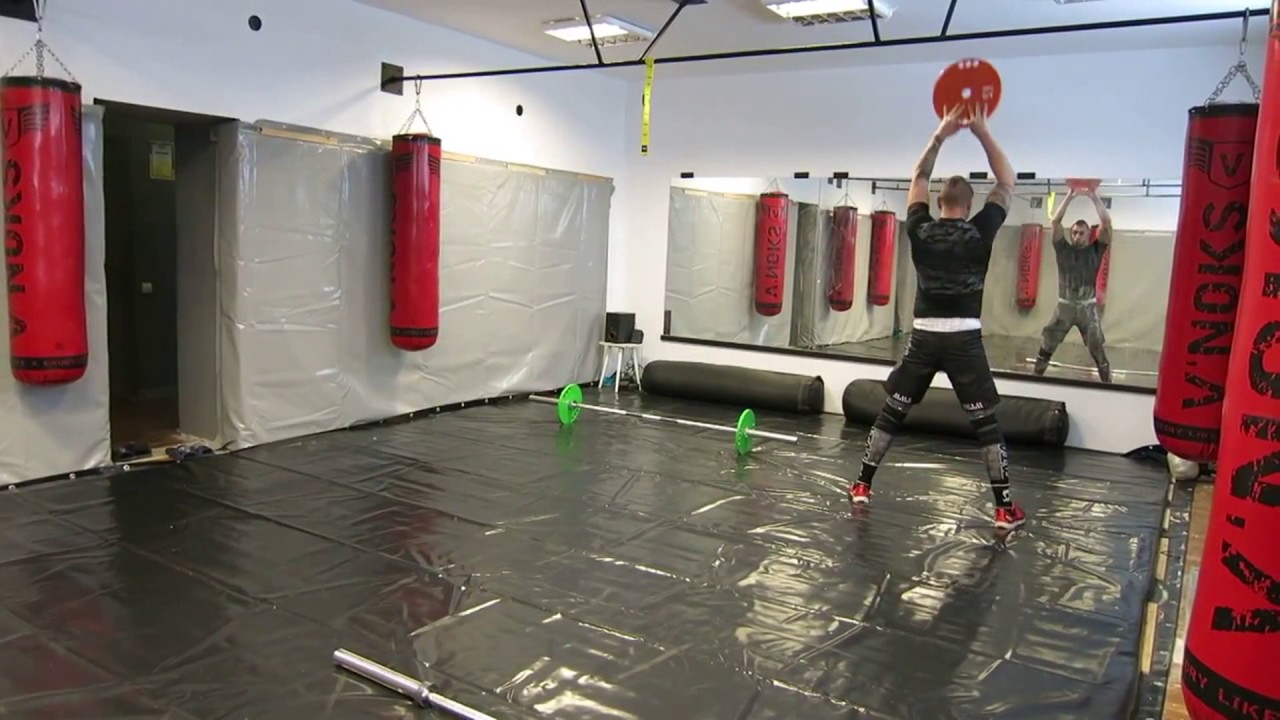 Sport hall is equipped V`Noks Gel Red Punch Bag