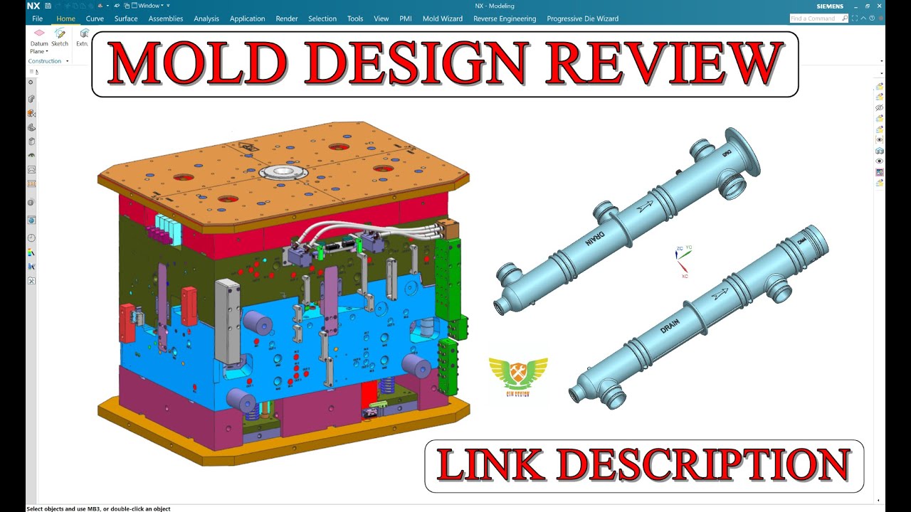 INJECTION MOLD DESIGN TUTORIAL | MOLD FLOW ANALYSIS TUTORIAL OF PLASTIC MOLD | mold design nx