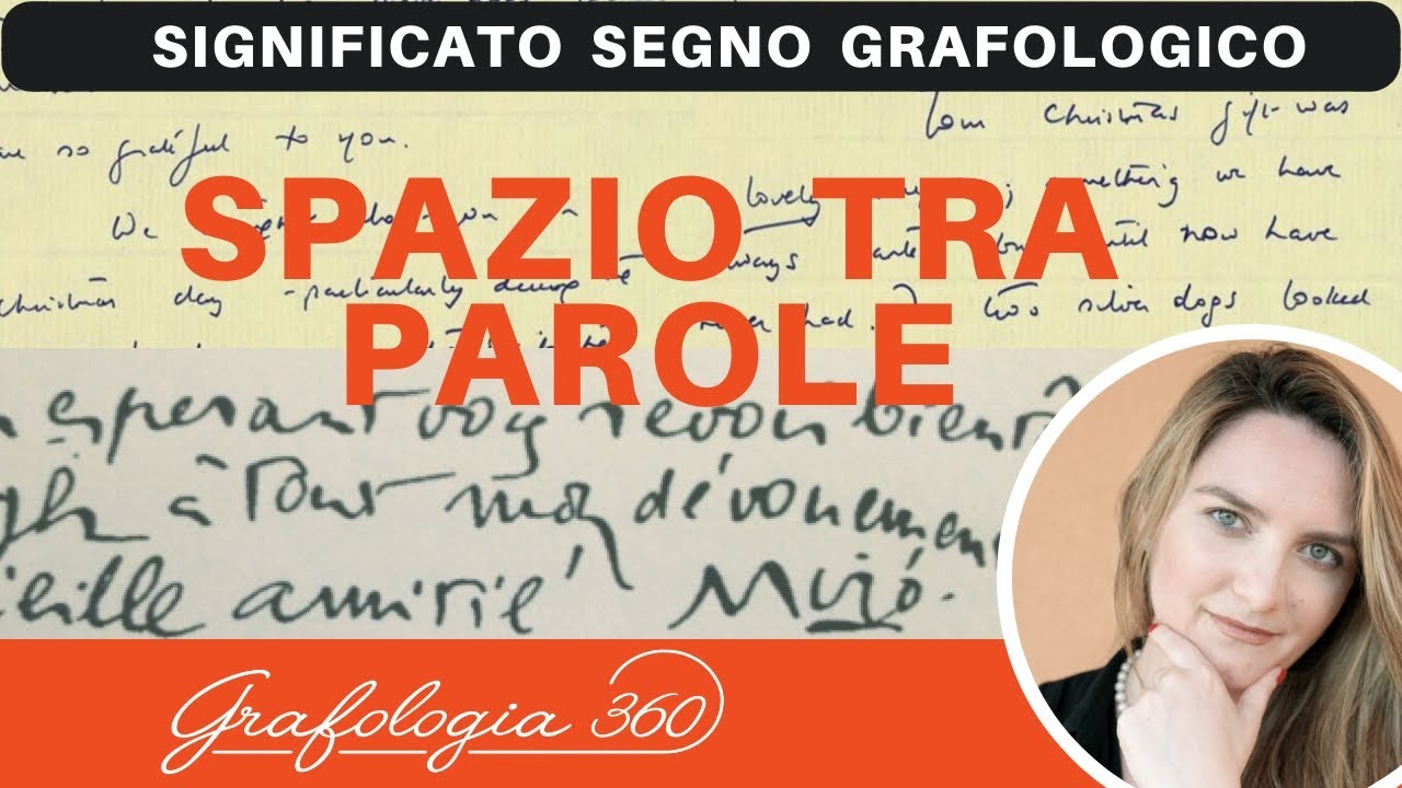 Distanza tra parole: significato in grafologia