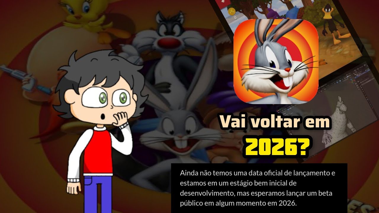 O retorno de LOONEY TUNES DASH! Beta confirmada para 2026