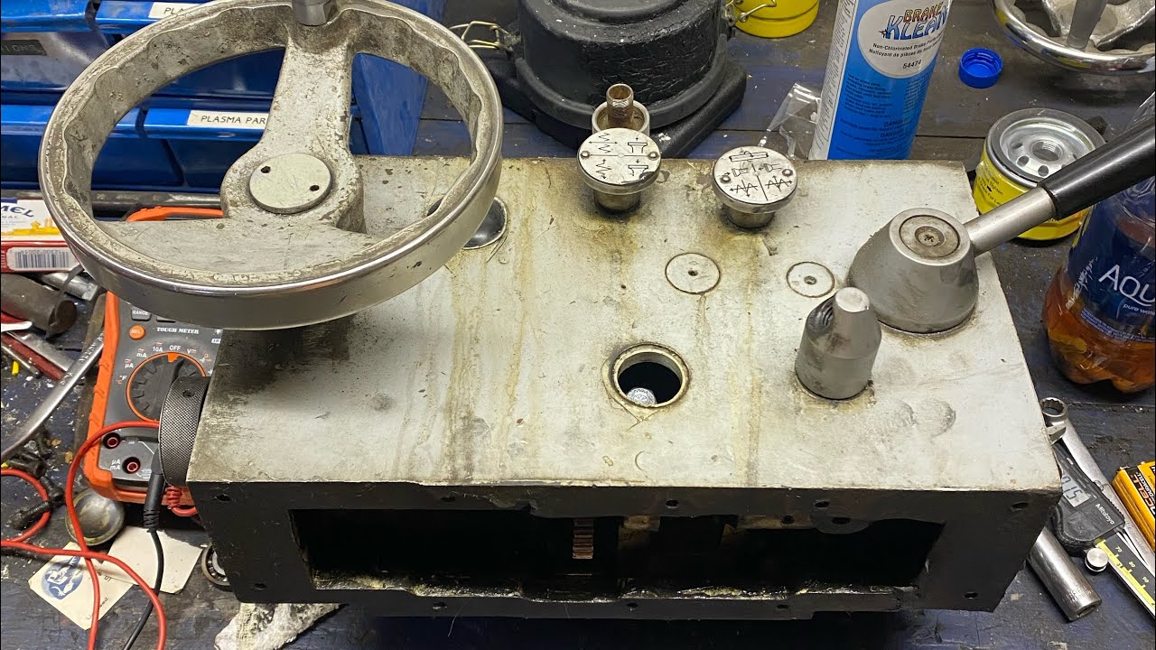 Fixing the spring pin in the hipromac lathe apron