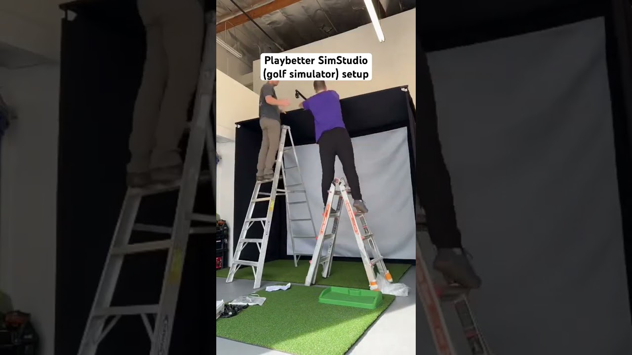 Golf simulator setup at home ⛳️