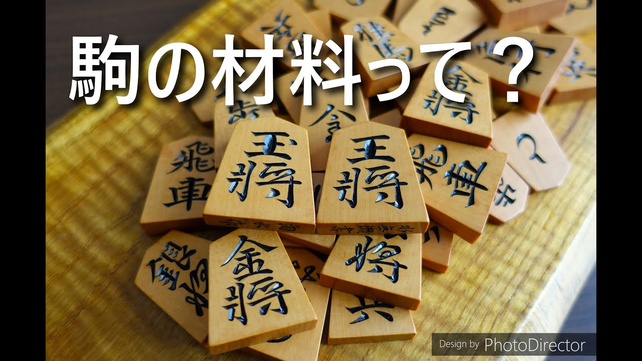 棋具ch　駒の材料 黄楊