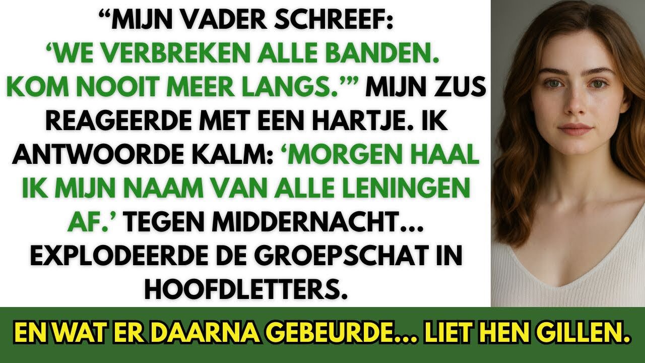 “MIJN VADER SCHREEF: ‘WE VERBREKEN ALLE BANDEN. KOM NOOIT MEER LANGS.’ EN DAN… MIJN ZUS.”