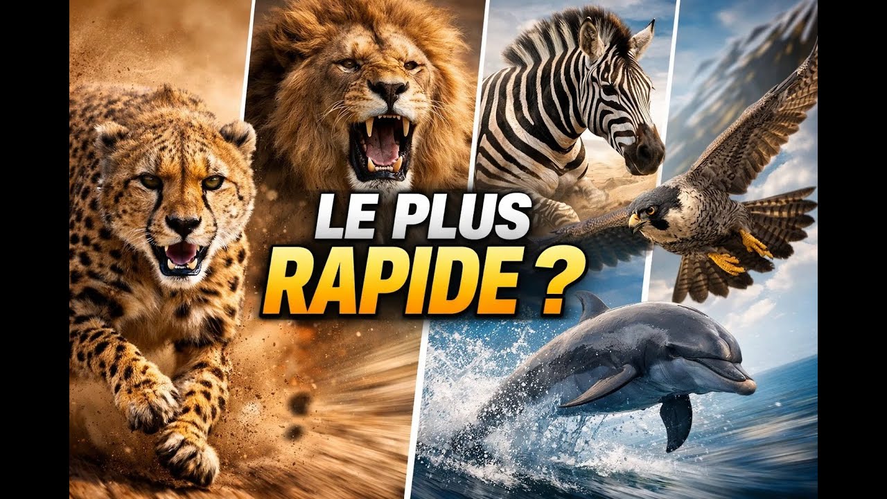 Animaux : Lequel est le plus rapide ? ⚡
