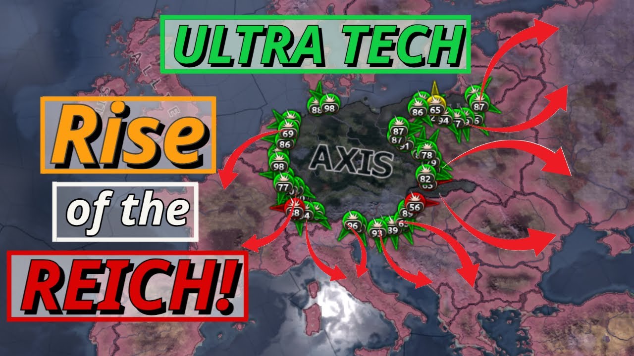 Rise of The Technological Reich: A HOI4 Ragnarok Mod Timelapse