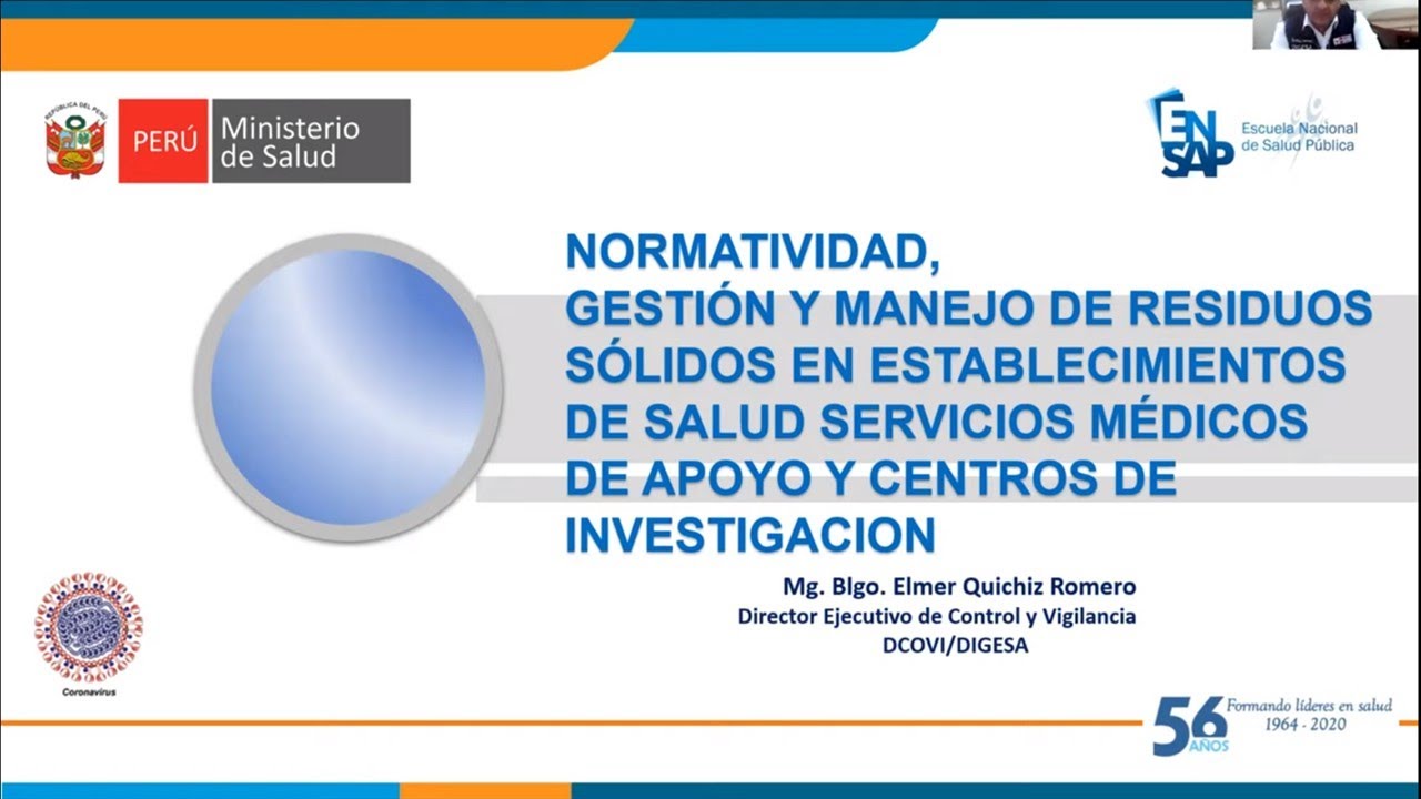 MANEJO DE LOS RESIDUOS Y DESECHOS DEL PACIENTE CON COVID-19