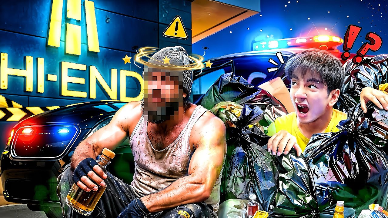 ชายไร้บ้าน!! 😳🍺 