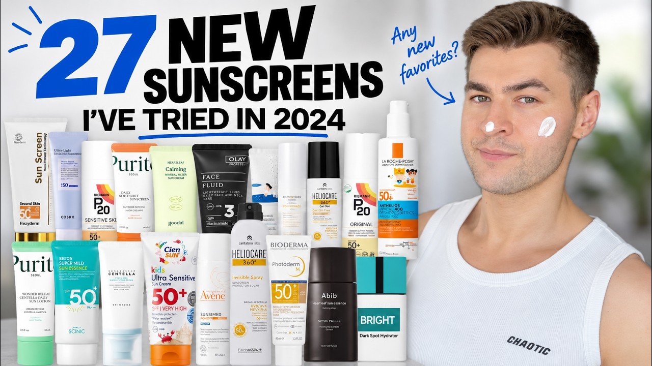 27 NEW Sunscreens that I've tried in 2024 | EU, Korean SPF
