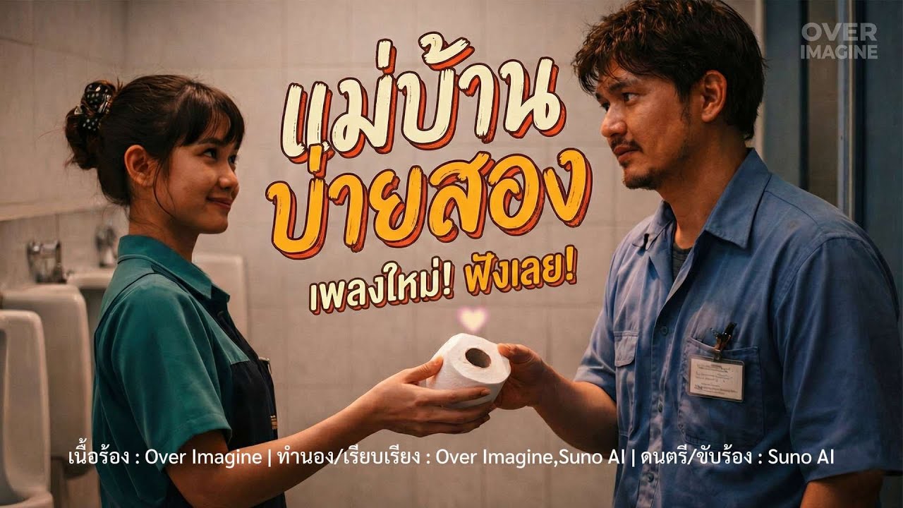แม่บ้านบ่ายสอง - Over Imagine | Official Lyrics Video