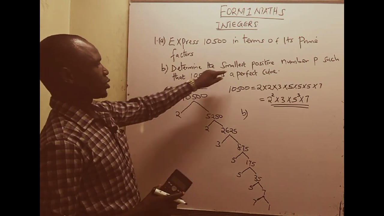 FORM 1 MATHS(INTEGERS)