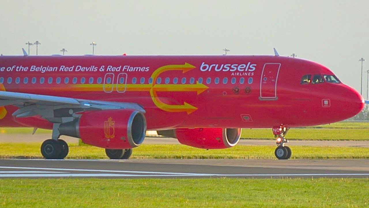 One of the best liveries? Brussels Airlines A320-200 in the STRIKING Red Devils livery