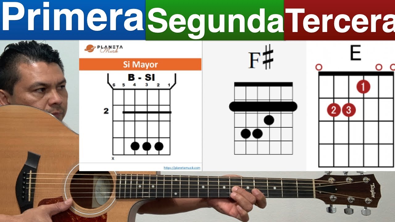 COMO TOCAR PRIMERA SEGUNDA Y TERCERA DE { SI MAYOR }