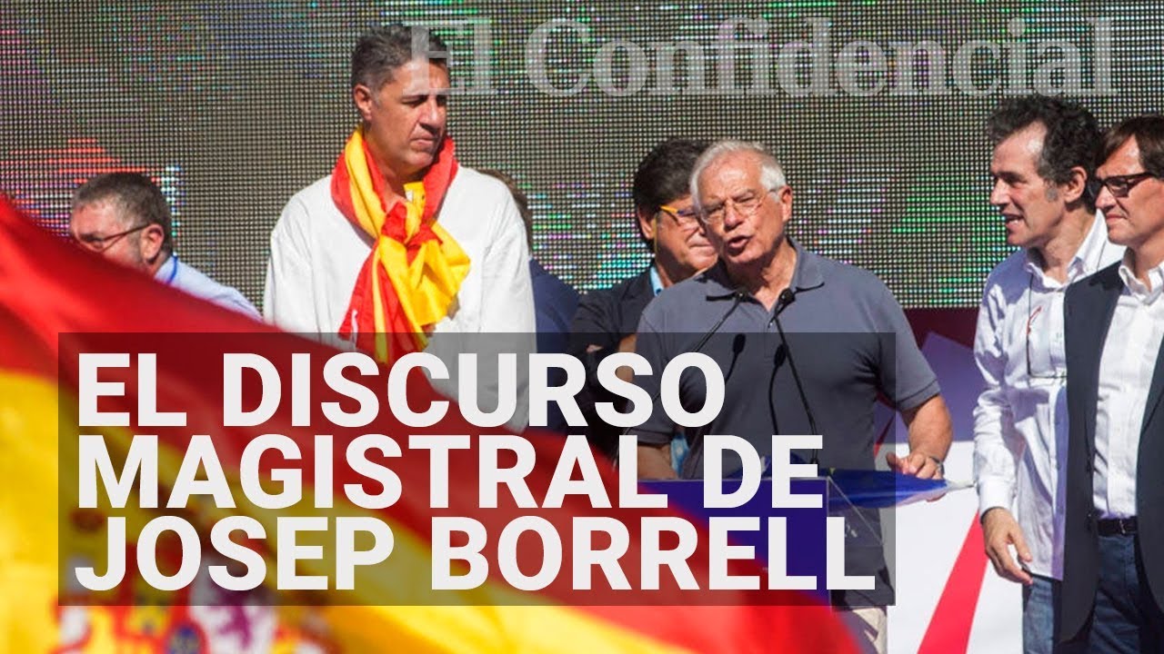 Discurso completo de Josep Borrell por el NO a la independencia de Cataluña(subtitulado)