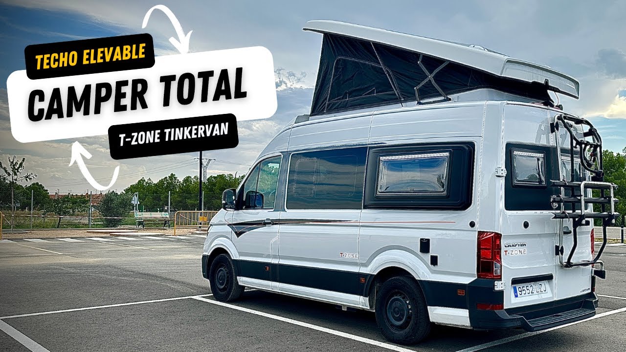 Descubre LA CAMPER T-zone De Tinkervan: La CAMPER perfecta para FAMILIAS con TECHO ELEVABLE