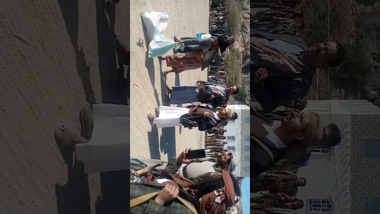 حشود قبليه كبيره علأ راسهم  الشيخ أحمدسيف الذهب موقع في قضيت قتل في قيفه  بلاد اهل ابو صالح