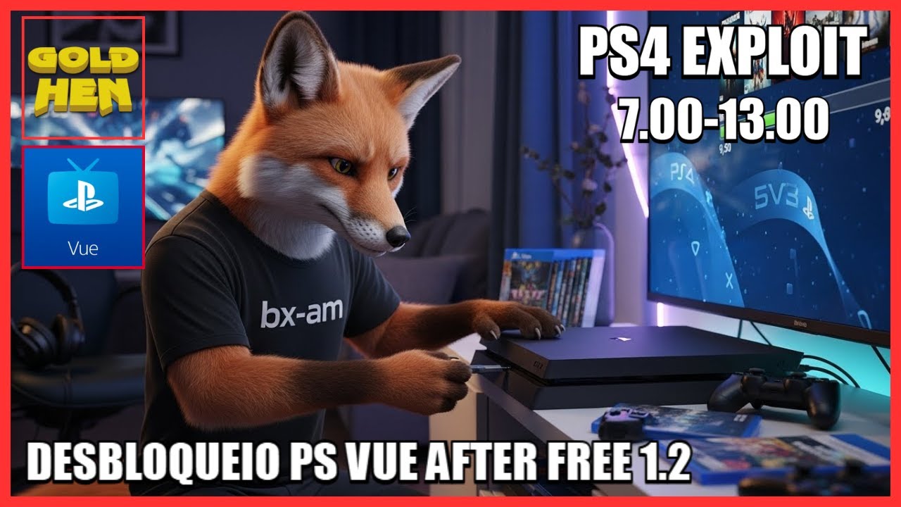 DESBLOQUEIO COMPLETO PS4 7.00-13.00 PS VUE AFTER FREE V1.2
