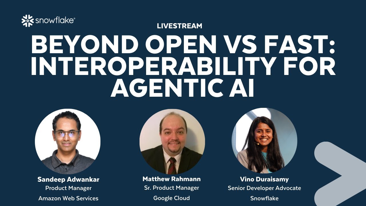 [LIVE] Beyond Open vs. Fast: Interoperability for Agentic AI