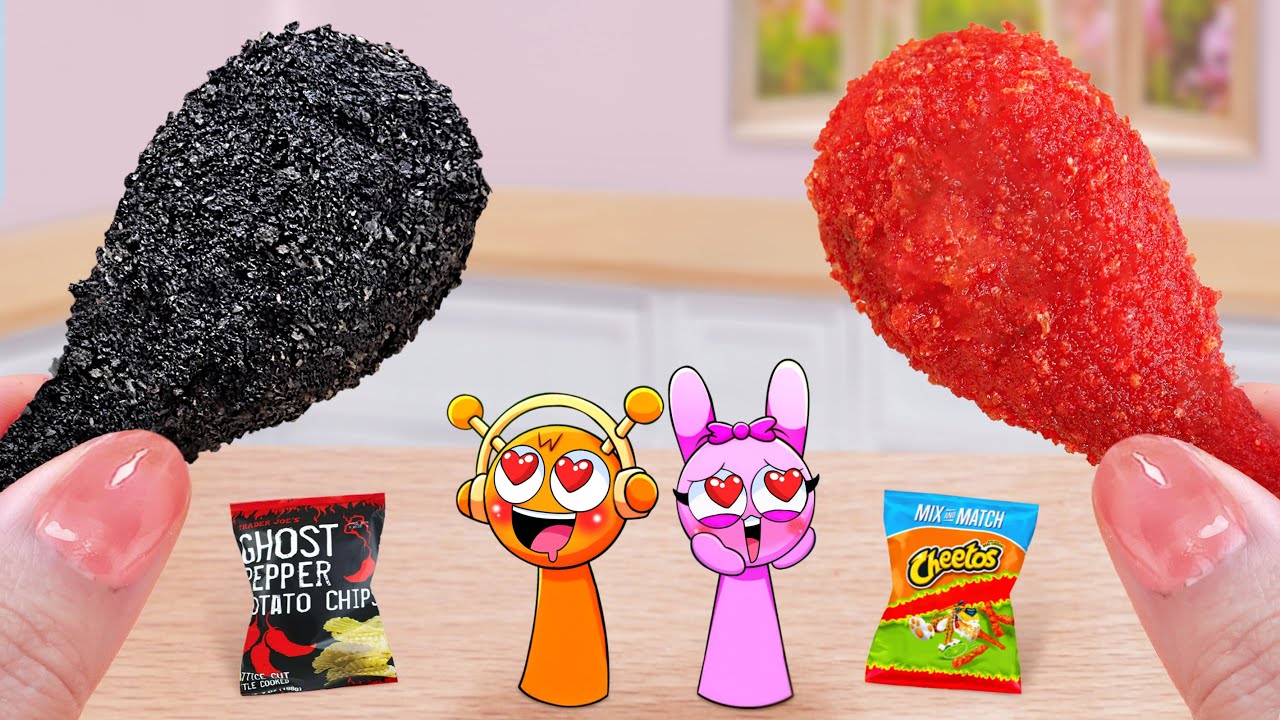 Best Fast Food 🍗 Cook Miniature Fried Chicken Cheetos and Ghost Pepper 🍗 Mina Mini Kitchen