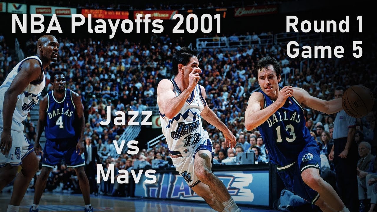 NBA Playoffs 2001 Western Conference 1st Round: Utah vs Dallas Game 5