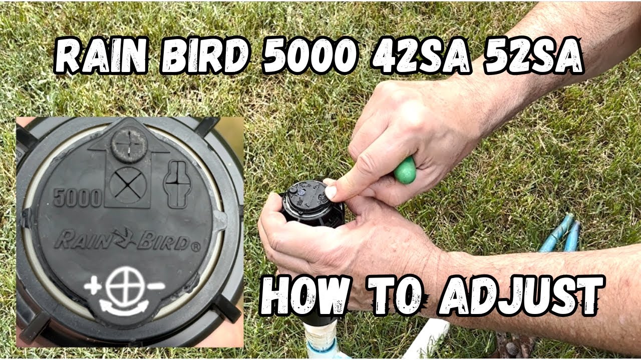 Rain Bird 5000 Как отрегулировать ротор 42SA и 52SA