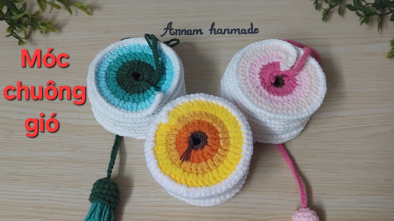 Móc chông gió bằng len/Wool Wind Chimes Hook