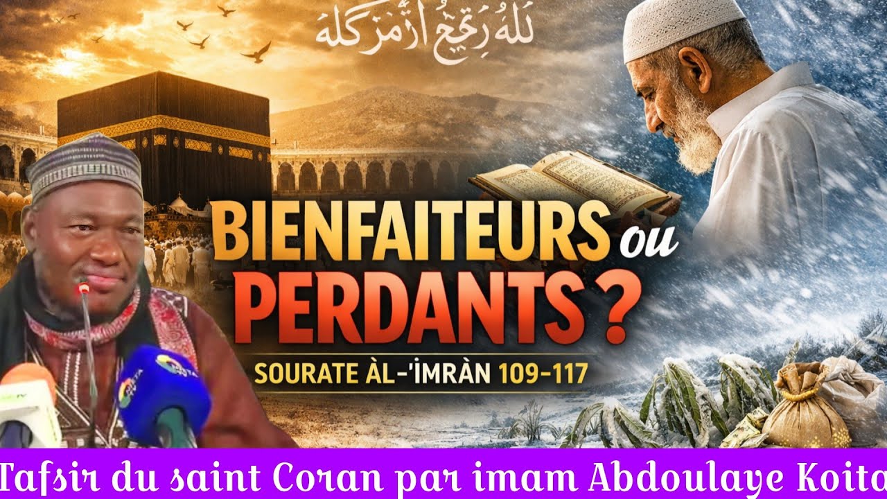 Tafsir du saint Coran par Imam Abdoulaye Koita, sourate Al Imran v109,la foi sincère en islam 