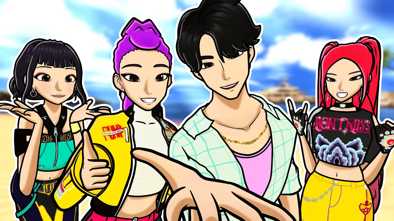 Rumi e as Huntrix foram a PRAIA e foi um CAOS... | Kpop Demon Hunters VR