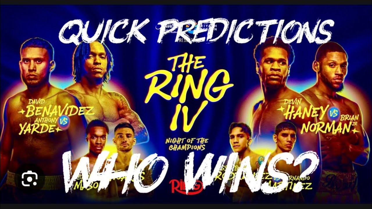 Quick Prediction Benavidez VS Yarde + More