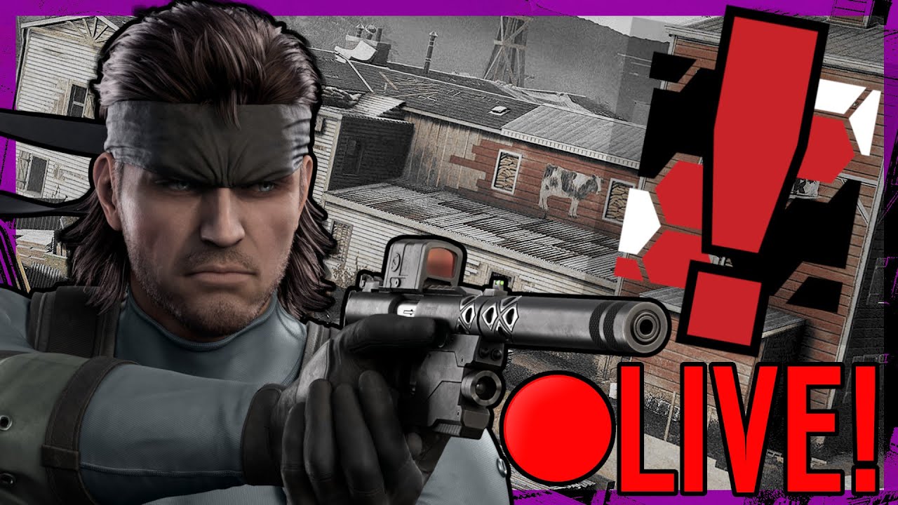 🔴LIVE PLAYING SOLID SNAKE IN RAINBOW SIX SIEGE