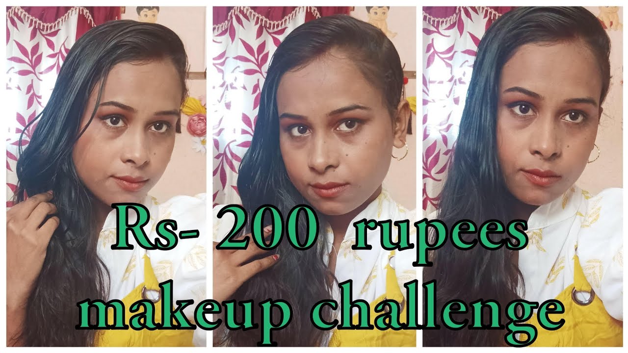 Rs-200 rupees makeup challenge | Makeup tutorial
