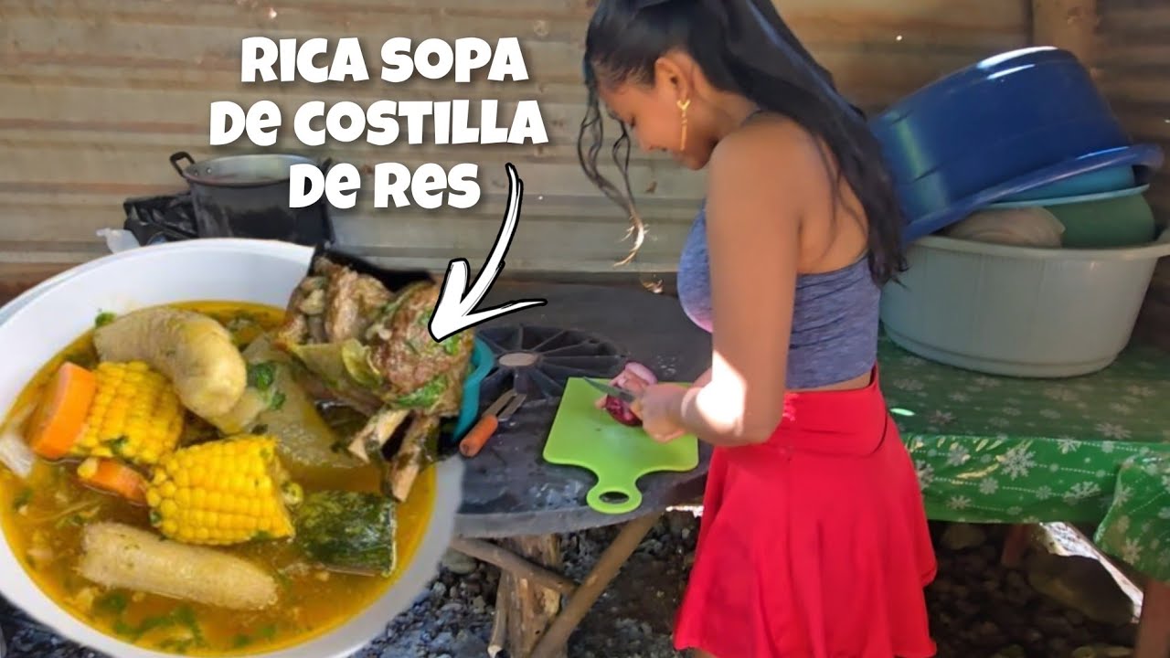 🛑 y así de esta manera prepara una sopa 🍲de res esta chica😍 de campo(:aventuras intipuqueñas 503:)
