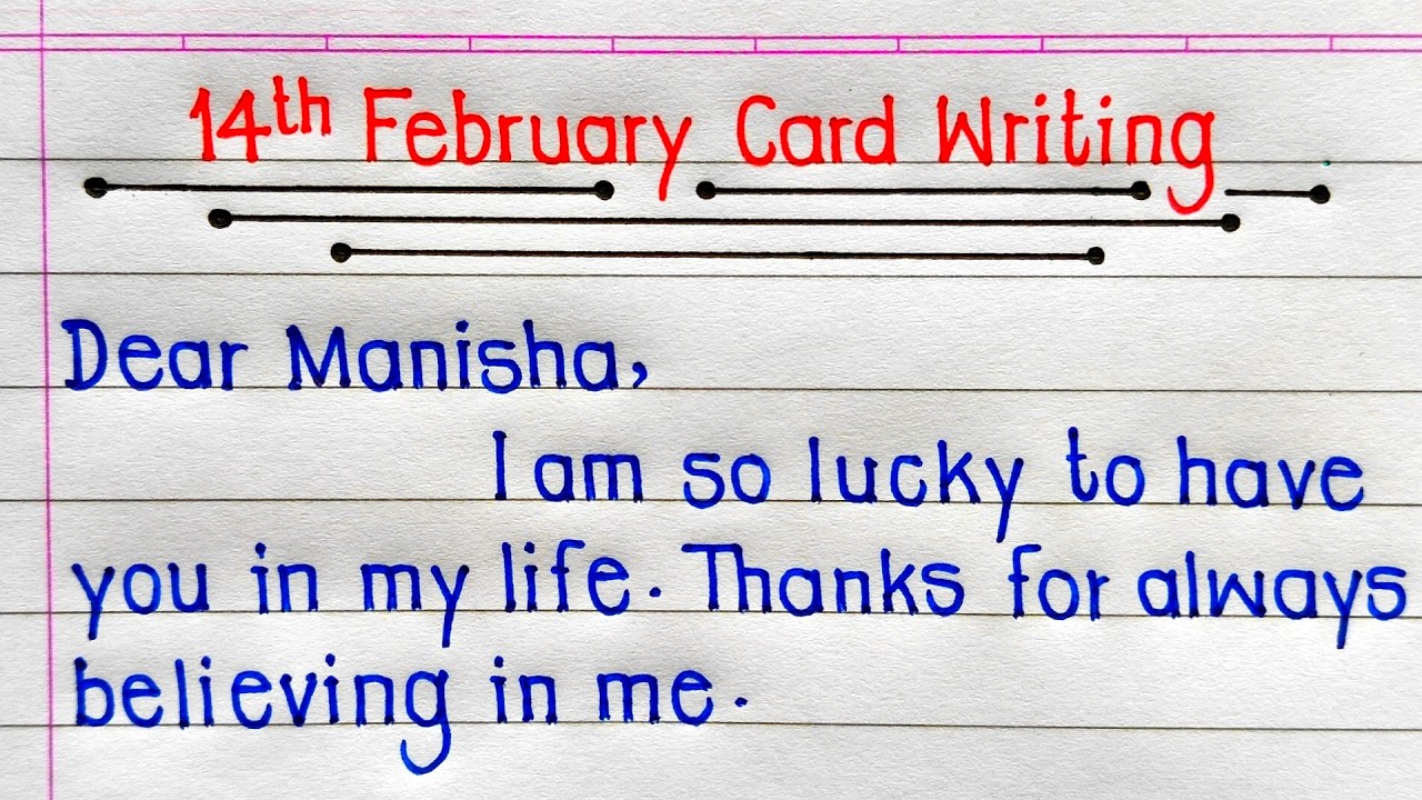 Valentines Day Card Writing | Valentines Day Wishes 2026 | Happy Valentine's Day Wishes |