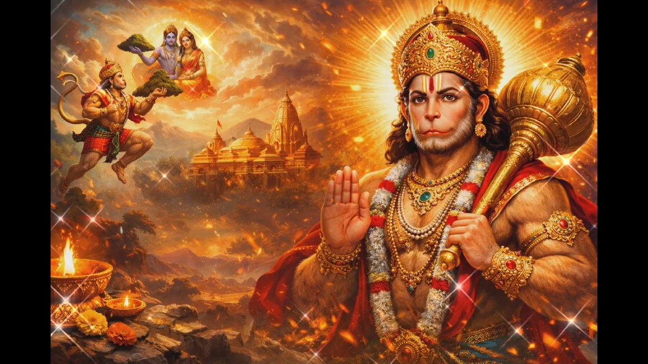 ॐ हं हनुमते नमो नमः | 108 Times Hanuman Mantra Jaap #hanuman #hanumanbhajans #rambhajan #devotional