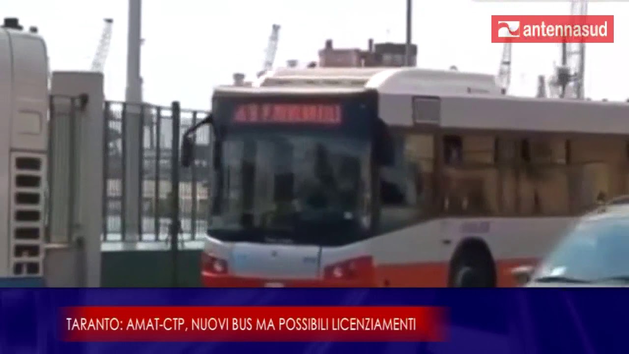 6 Settembre Taranto, AMAT CTP, nuovi bus ma possibili licenziamenti