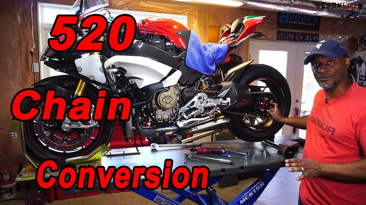 Panigale V4 Speciale - Part IV, 520 chain conversion