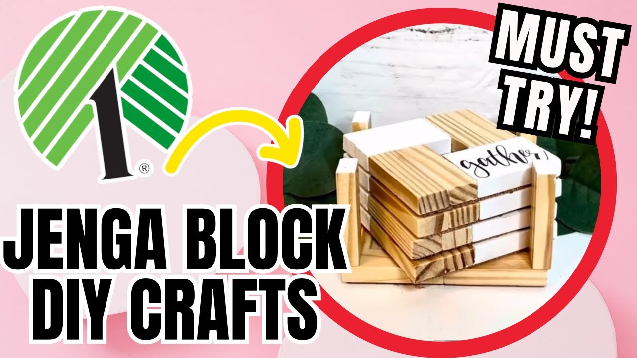 Гениальная падающая башня из блоков Дженга из магазина Dollar Tree, поделки своими руками.