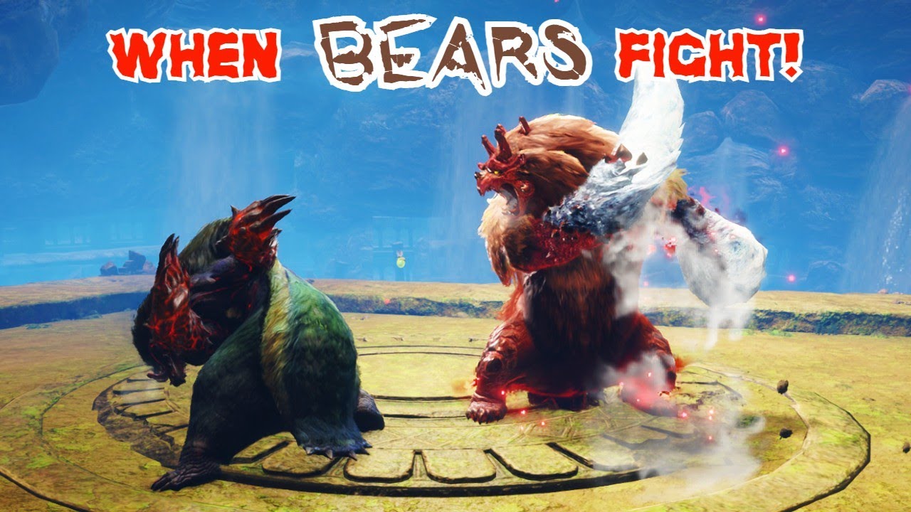 Apex Arzuros VS Afflicted Goss Harag Bear Fight Turf War Deathmatch | Monster Hunter Rise Sunbreak
