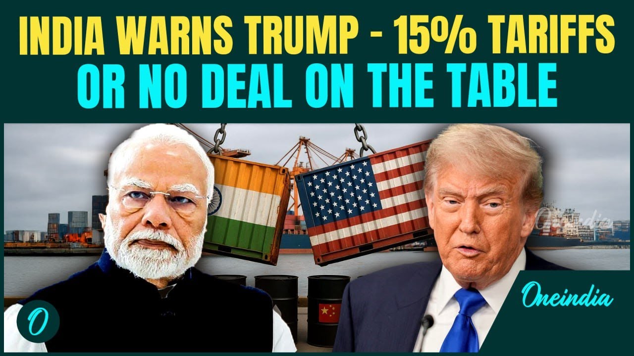 India's CHILLING ULTIMATUM to Trump on Tariffs and Russian Oil- Cut Tariffs From 50% To 15% Or...