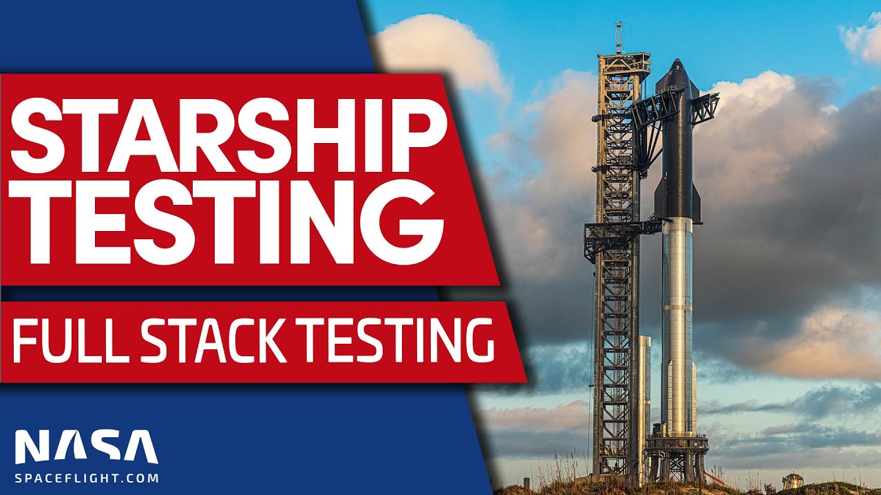 SpaceX Propellant Load Testing a Full Stack at Starbase - Starship 24 on Booster 7