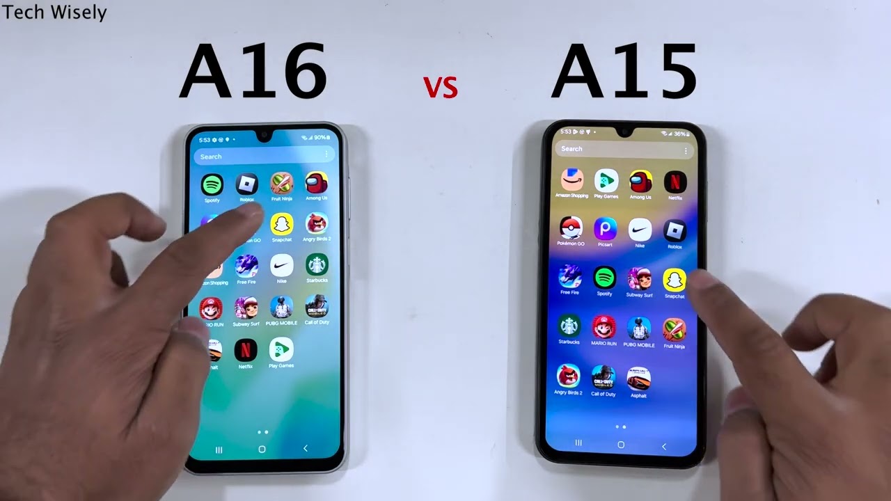 SAMSUNG A16 vs A15 - Speed Test