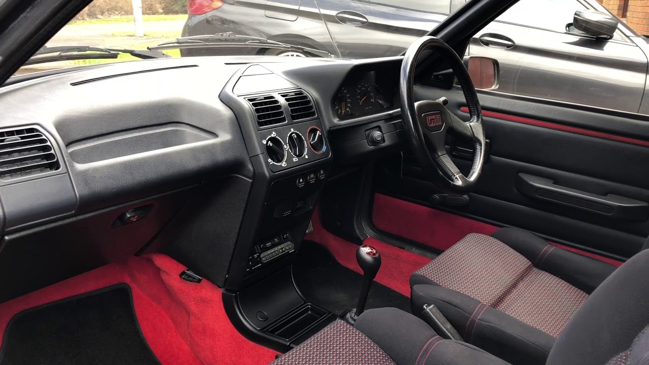 1990 Peugeot 205 GTI Interior Review