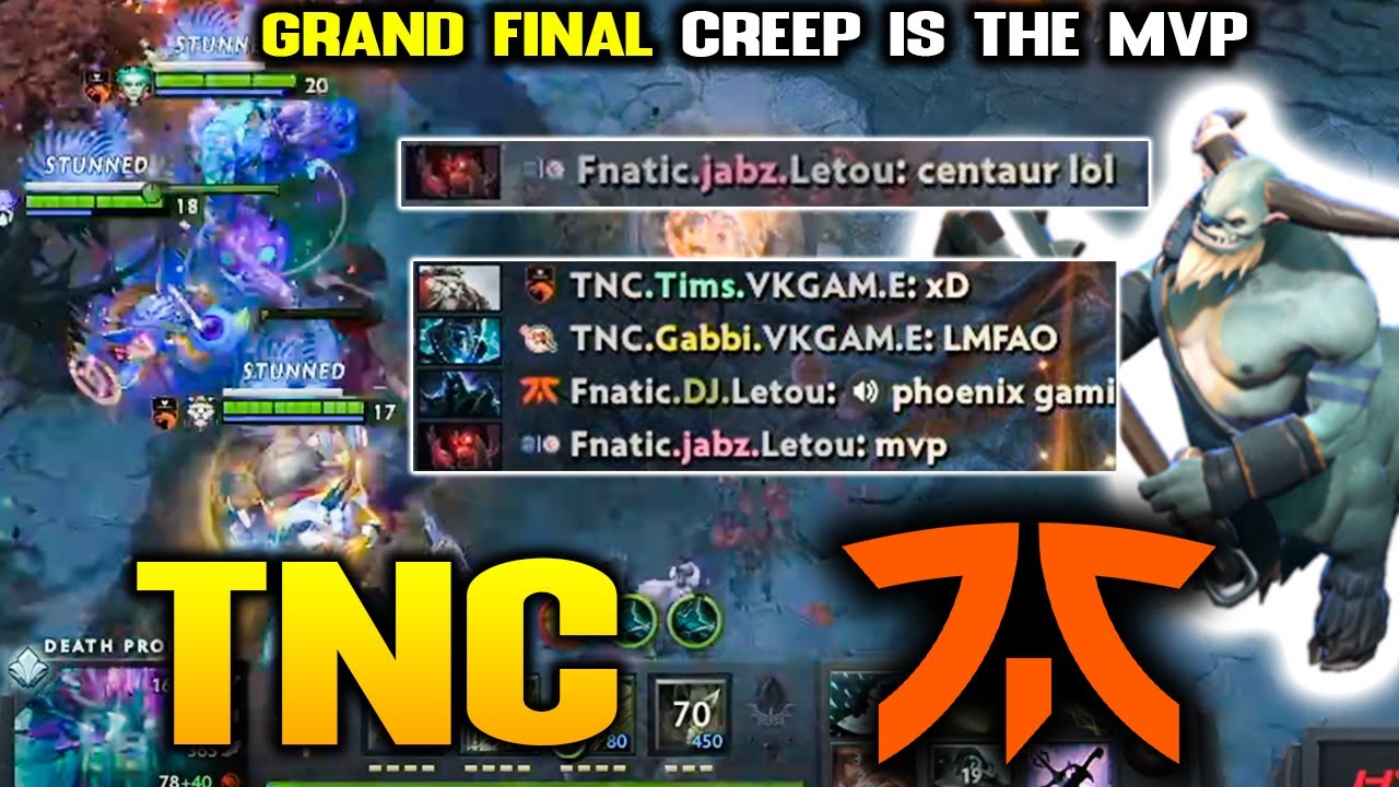 TNC vs FNATIC GRAND FINAL! MVP CREEP!! TI10 SEA Qualifier Game 2