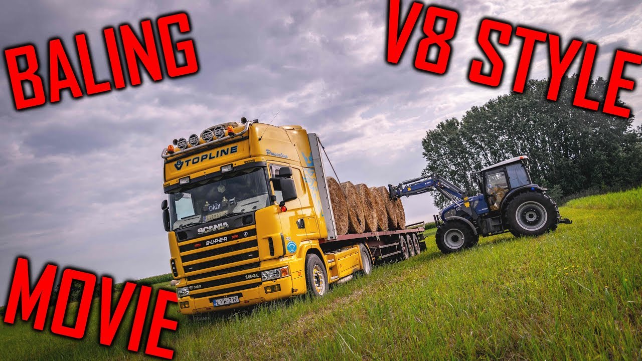 Baling In Style: Scania 164 V8 
