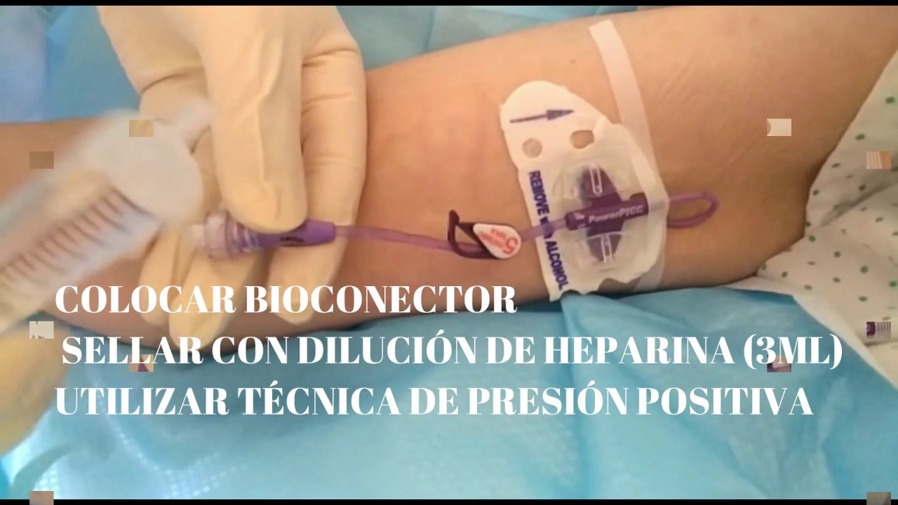 Técnica Lavado y Heparinización PICC