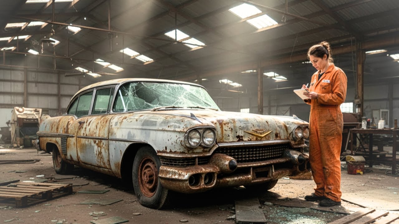 ASMR Car Restoration 1959 Cadillac DeVille Abandoned & Damaged To Like New