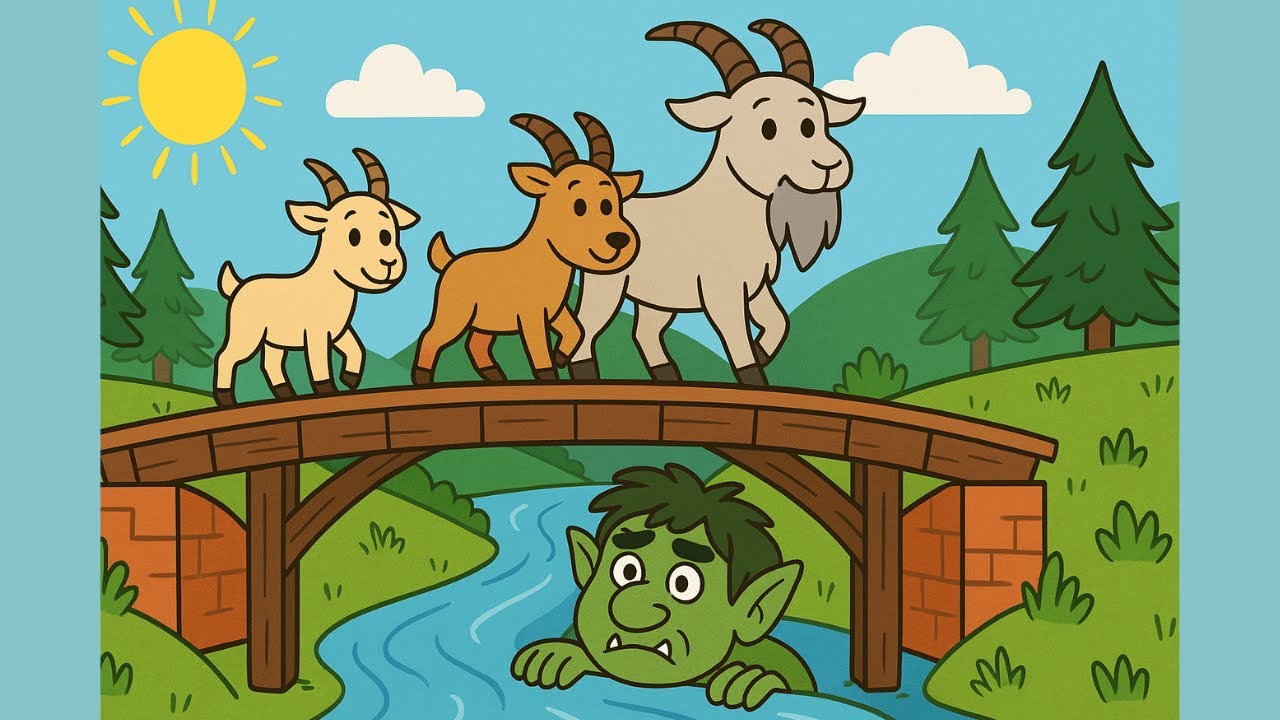 🧌Bukkene Bruse – Morsom Barnesang med Troll og Bro!  Syng med!